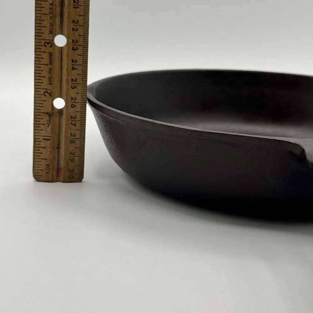 BSR Red Mountain Cast Iron Skillet #5 Restored Seasoned Sits Flat